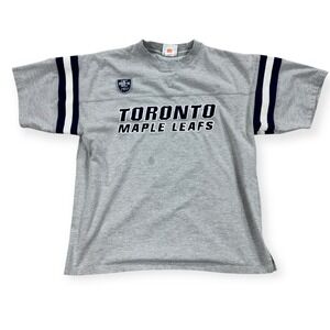 Vintage Toronto Maple Leafs NHL T-Shirt Men's M‎ Gray Hockey Sports Crewneck 90s